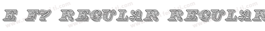 E F7 Regular Regular字体转换 E F7 Regular Regular字体转换